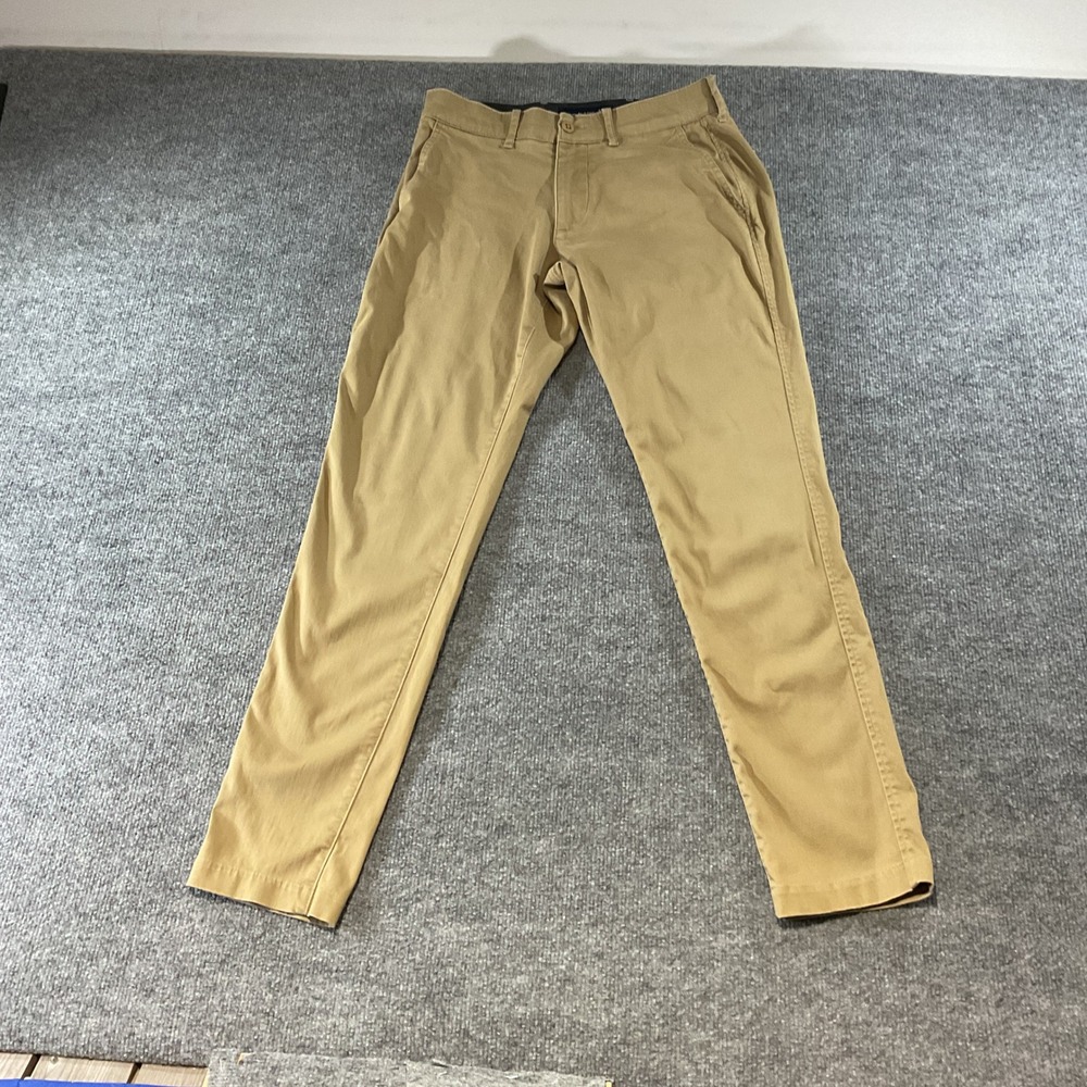 Abercrombie & Fitch Athletic Slim Chino Pants Tan Khaki Mens 30x32
